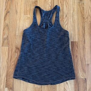 Lululemon Salute The Sun Keyhole Back Soft Gray Racerback Tank Top
